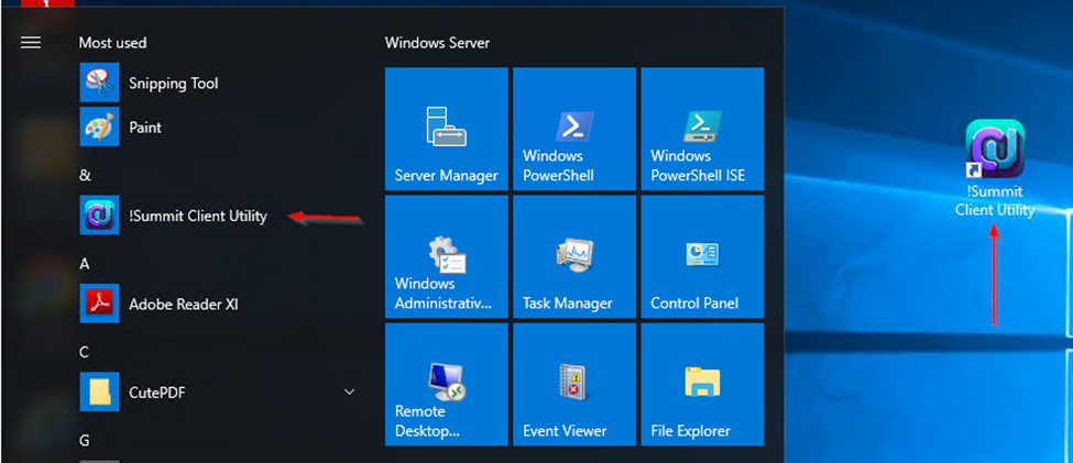 Summit Client Utility – Launch the Application – Summit Hosting