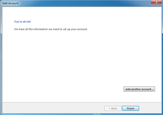 using gmail account in outlook 2013