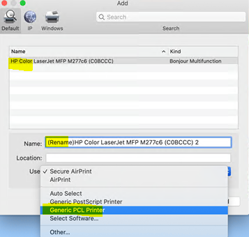 pcl driver for mac